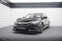 Honda Civic Mk10 2017-2022 Street Pro Frontläpp / Frontsplitter med Splitters Maxton Design